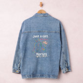 Nur ein Mädchen, das Lieben für Pferde, Racing & R Jeansjacke (Hangar)