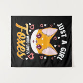 Nur ein Mädchen, das Lieben füttert Kinder Mädchen Wandteppich (Vorderseite (Horizontal))