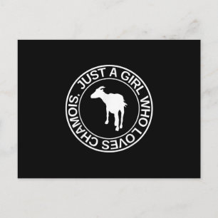Nur ein Mädchen, das Lieben Gämse Geschenk für Fra Ankündigungspostkarte