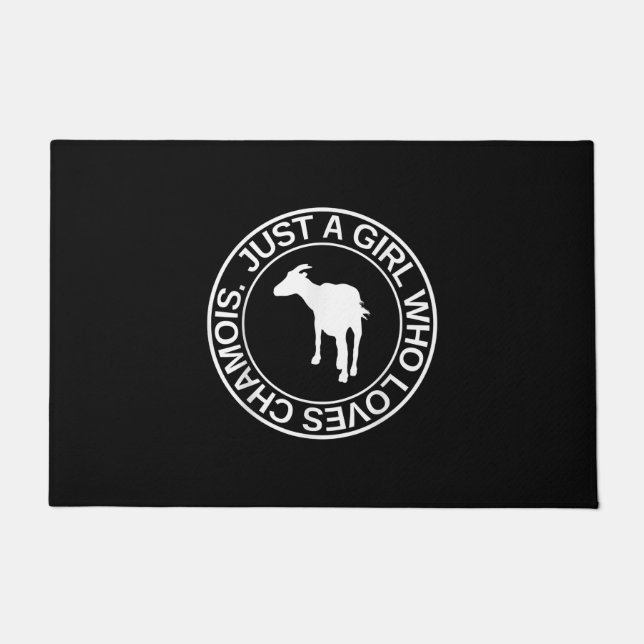 Nur ein Mädchen, das Lieben Gämse Geschenk für Fra Fußmatte (Vorderseite)