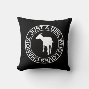 Nur ein Mädchen, das Lieben Gämse Geschenk für Fra Kissen
