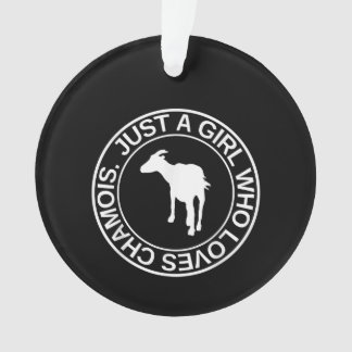 Nur ein Mädchen, das Lieben Gämse Geschenk für Fra Ornament