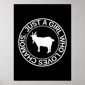 Nur ein Mädchen, das Lieben Gämse Geschenk für Fra Poster