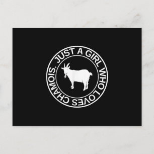 Nur ein Mädchen, das Lieben Gämse Geschenk für Fra Postkarte