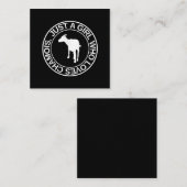 Nur ein Mädchen, das Lieben Gämse Geschenk für Fra Quadratische Visitenkarte (Vorne/Hinten)