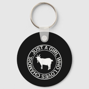 Nur ein Mädchen, das Lieben Gämse Geschenk für Fra Schlüsselanhänger
