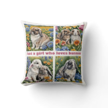 Nur ein Mädchen, das Lieben gebündelt Kissen