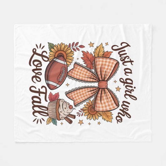 Nur ein Mädchen, das Lieben gemütlich wird Fleecedecke (Vorderseite (Horizontal))