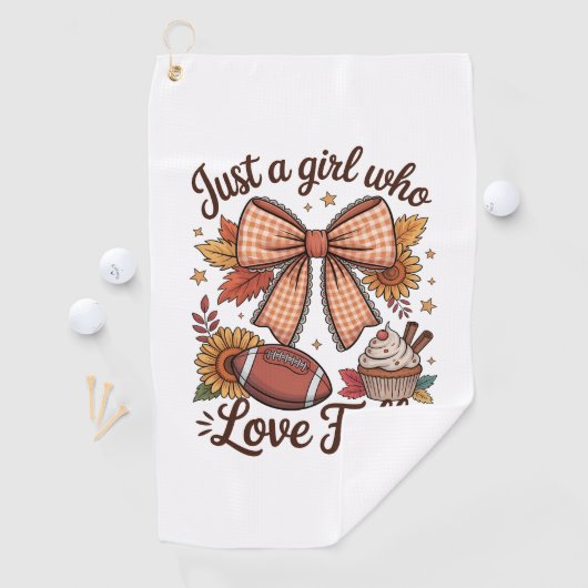 Nur ein Mädchen, das Lieben gemütlich wird Golfhandtuch (Insitu)