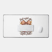 Nur ein Mädchen, das Lieben gemütlich wird Schreibtischunterlage (Tastatur & Maus)