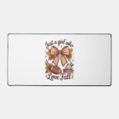 Nur ein Mädchen, das Lieben gemütlich wird Schreibtischunterlage (Vorderseite)