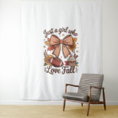 Nur ein Mädchen, das Lieben gemütlich wird Wandteppich (Beispiel)