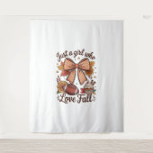 Nur ein Mädchen, das Lieben gemütlich wird Wandteppich (Vorderseite)