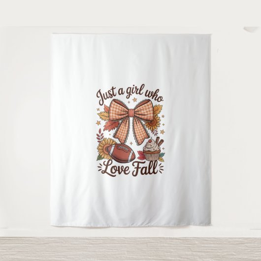 Nur ein Mädchen, das Lieben gemütlich wird Wandteppich (Vorderseite)
