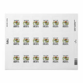 Nur ein Mädchen, das Lieben hat Adressaufkleber (Vorne)