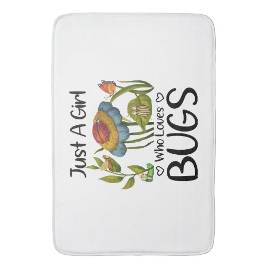 Nur ein Mädchen, das Lieben hat Badematte (Vorderseite Vertikal)