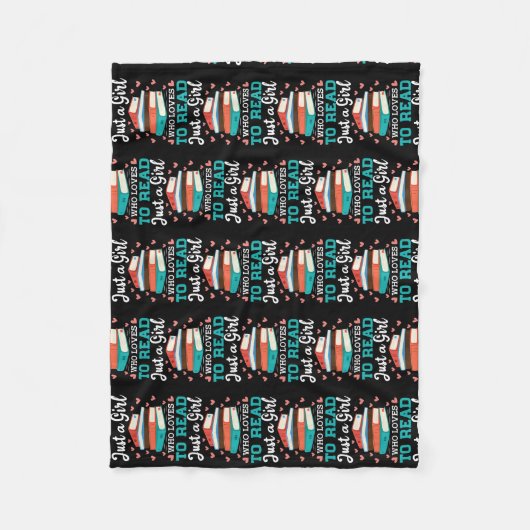 Nur ein Mädchen, das Lieben hat, ein Niedliches Bu Fleecedecke (Vorderseite)