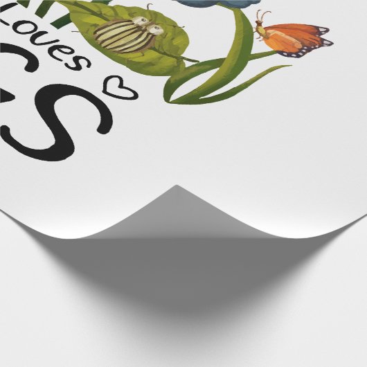 Nur ein Mädchen, das Lieben hat Geschenkpapier (Ecke)