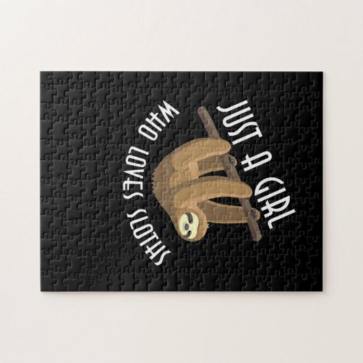 Nur ein Mädchen, das Lieben hat Puzzle (Horizontal)