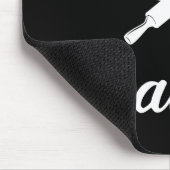 Nur ein Mädchen, das Lieben hat zu backen Mousepad (Ecke)