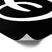 Nur ein Mädchen, das Lieben hat zu backen Poster (Ecke)