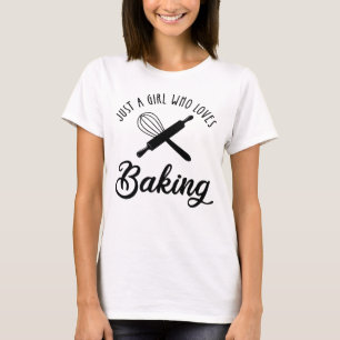 Nur ein Mädchen, das Lieben hat zu backen T-Shirt