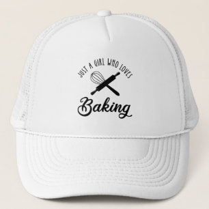 Nur ein Mädchen, das Lieben hat zu backen Truckerkappe