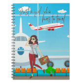 Nur ein Mädchen, das Lieben hat zu reisen Notizblock (Vorderseite)