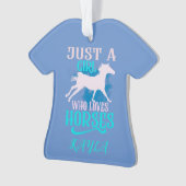 "NUR EIN MÄDCHEN, DAS LIEBEN HORSES" SHIRT PERSONA ORNAMENT (Vorderseite)