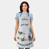 Nur ein Mädchen, das Lieben Hühner Country Folklor Schürze (Getragen)