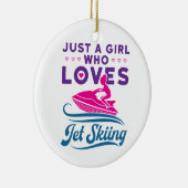 Nur ein Mädchen, das Lieben Jet Skifahren PWC Keramik Ornament (Rechts)