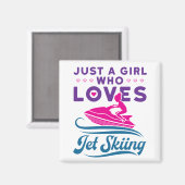Nur ein Mädchen, das Lieben Jet Skifahren PWC Magnet (Vorderseite/Rückseite)