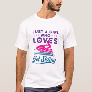 Nur ein Mädchen, das Lieben Jet Skifahren PWC T-Shirt
