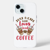 Nur ein Mädchen, das Lieben Kaffee geippt hat Case-Mate iPhone Hülle (Rückseite)
