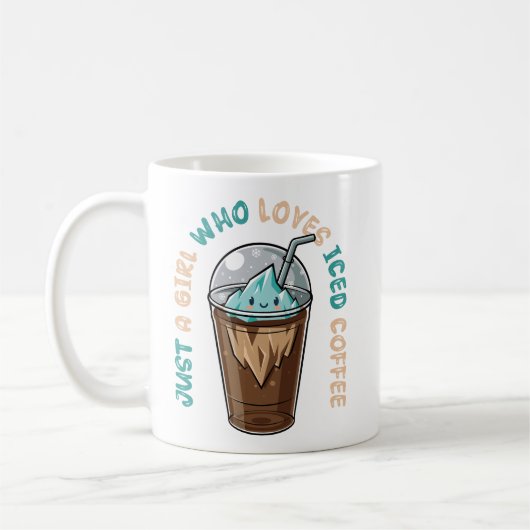 Nur ein Mädchen, das Lieben Kaffee geippt hat Kaffeetasse (Links)