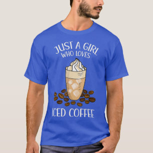Nur ein Mädchen, das Lieben Kaffee koffein Iss T-Shirt