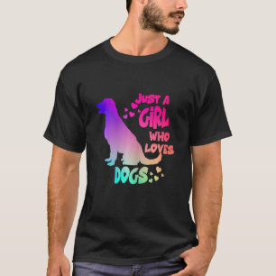 Nur ein Mädchen, das Lieben Labrador Retriever Hun T-Shirt