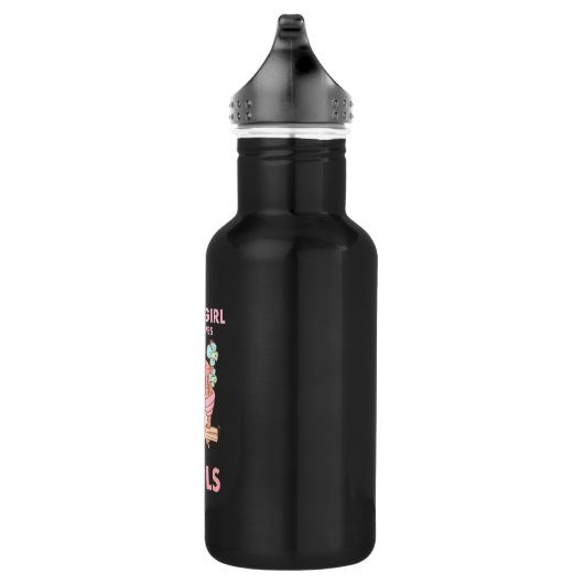 Nur ein Mädchen, das Lieben macht Edelstahlflasche (Rechts)