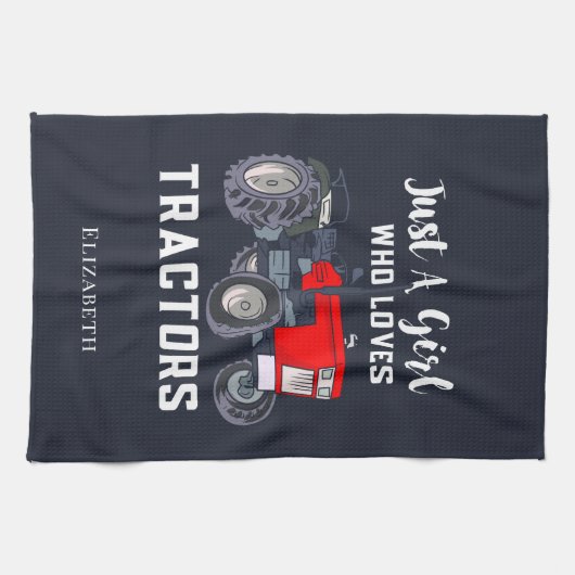 Nur ein Mädchen, das Lieben macht Geschirrtuch (Horizontal)