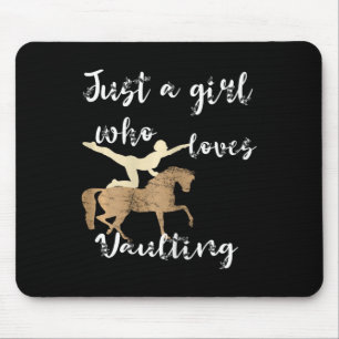 Nur ein Mädchen, das Lieben macht Pferd Va Mousepad