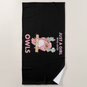 Nur ein Mädchen, das Lieben macht Strandtuch (Vorderseite)