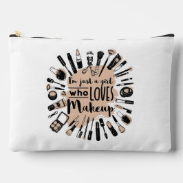 Nur ein Mädchen, das Lieben macht Zubehörtasche