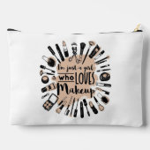 Nur ein Mädchen, das Lieben macht Zubehörtasche (Rückseite)