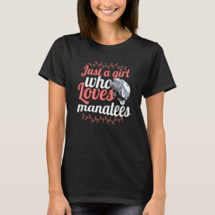 Nur ein Mädchen, das Lieben Manatee Sea Cow Zookee T-Shirt