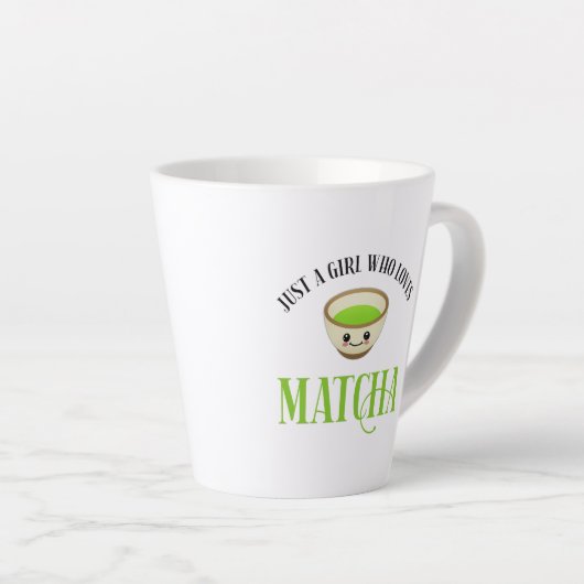 Nur ein Mädchen, das Lieben Matcha Milchtasse (Rechte Ecke)