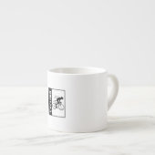 Nur ein Mädchen, das Lieben mit dem Fahrrad hat Espressotasse (Vorderseite Rechts)