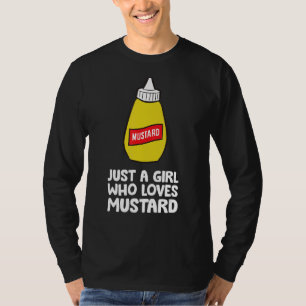 Nur ein Mädchen, das Lieben Mustard Funny Yellow M T-Shirt