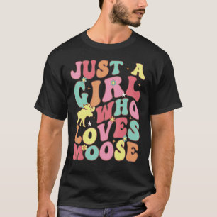 Nur ein Mädchen, das Lieben Niedliche Groovy Anima T-Shirt