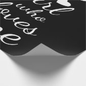 Nur ein Mädchen, das Lieben niedliches Cosplay ani Geschenkpapier (Ecke)