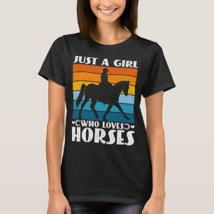 Nur ein Mädchen, das Lieben Pferde Funny Pferd Bes T-Shirt